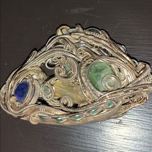 Sterling silver Wire wrap pendant by Alex Litin